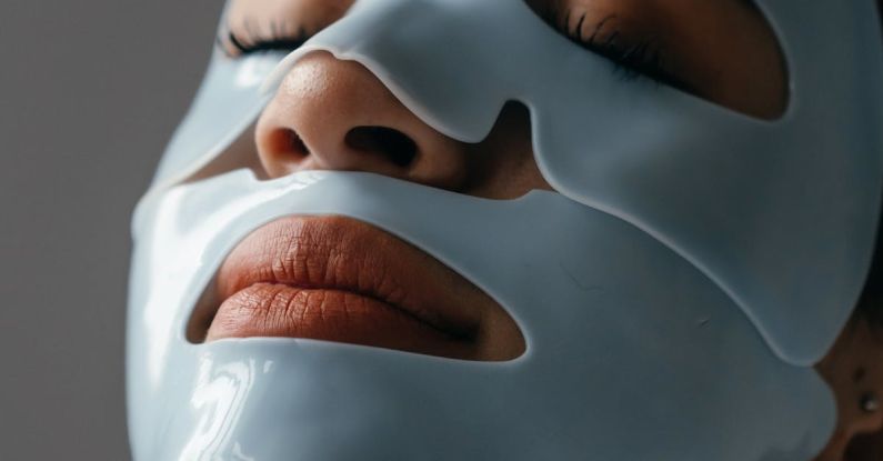 Anti-Aging Skincare - Close-Up Photo of a Woman with Facial Mask