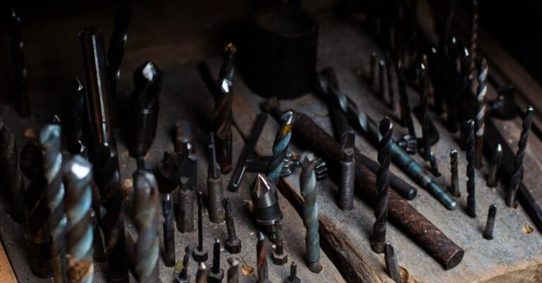 Genderless Collections - drill bits in workshop