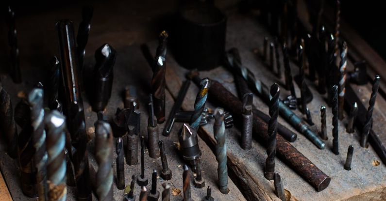 Genderless Collections - drill bits in workshop