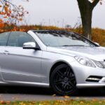 Seasonal Styles - Mercedes Benz Silver Coupe Convertible